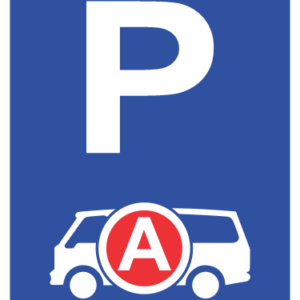 R321-P - Emergency Vehicle Parking Reservation Road Sign