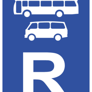 R327 - Bus & Mini-Bus Reservation Road Sign
