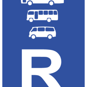 R333 - Bus, Midi-Bus & Mini-Bus Reservation Road Sign