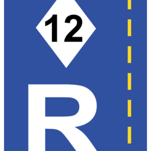 R336 - High Occupancy Vehicle Lane Reservation Road Sign