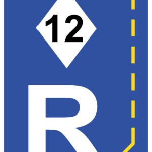R337 - Start Of High Occupancy Vehicle Lane Reservation Road Sign