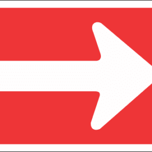 R4.2 - One-Way Right Road Sign
