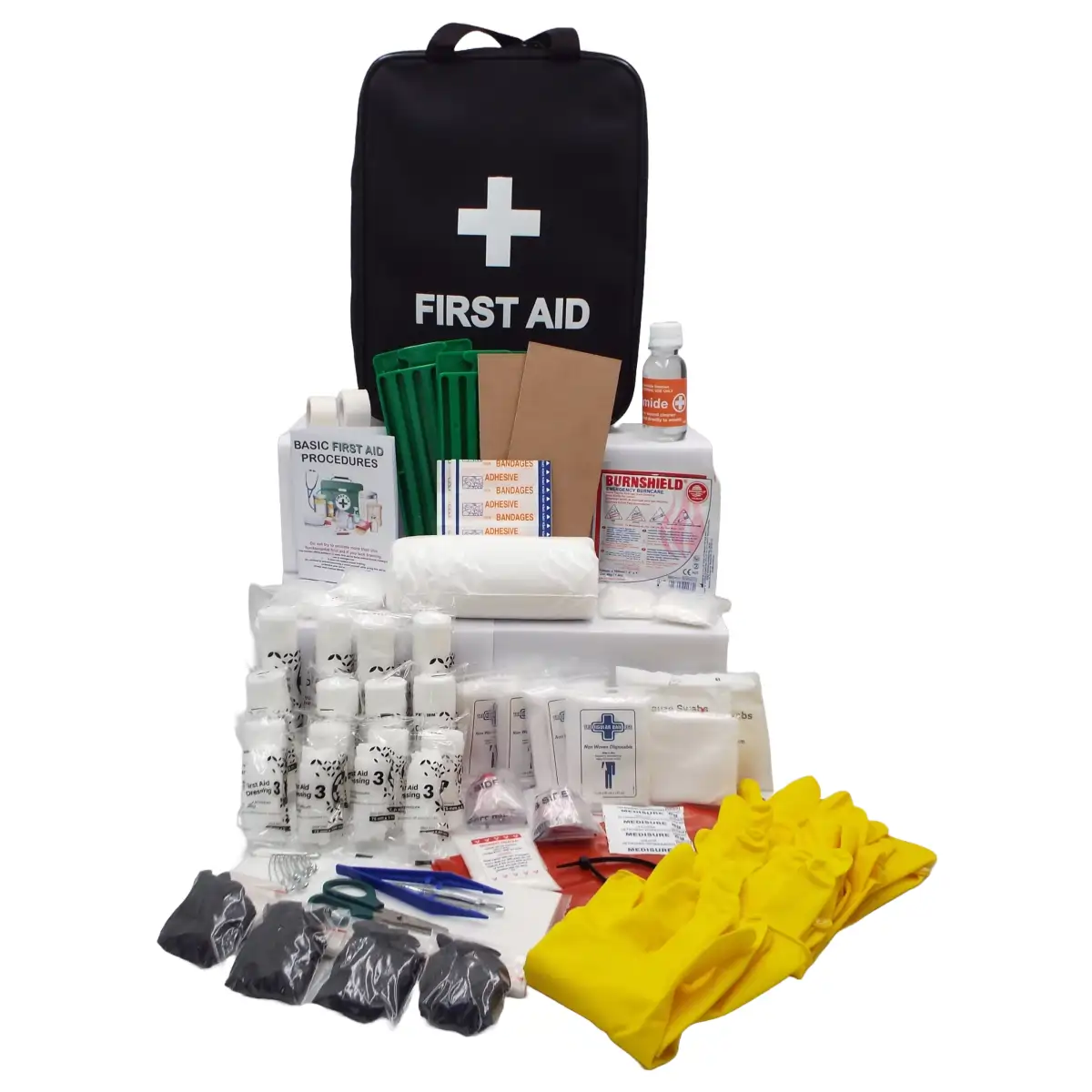 Regulation 7 (Factory) First Aid Kit (Government Spec) with First Aid Bag - Black