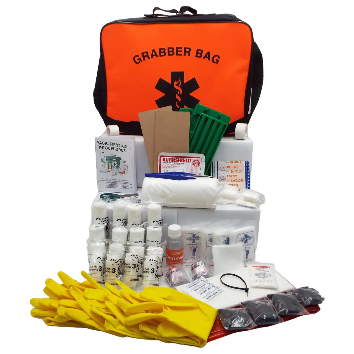 Regulation 7 (Factory) First Aid Kit (Government Spec) with Grabber First Aid Bag