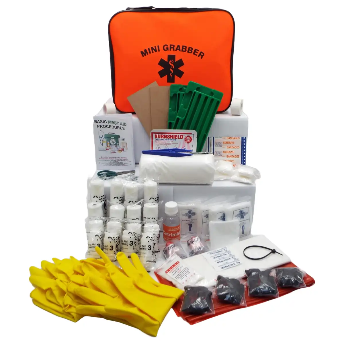 Regulation 7 (Factory) First Aid Kit (Government Spec) with Mini Grabber First Aid Bag