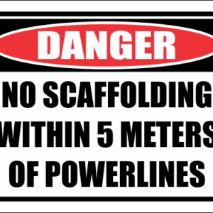 SC13 - Danger - Scaffolding Within Powerlines
