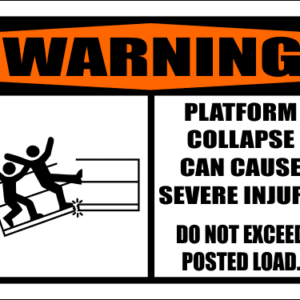 SC19 - Warning Platform Collapse Sign