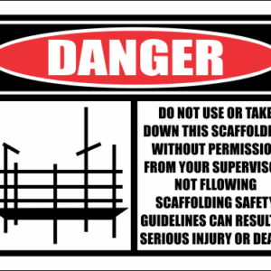 SC26 - Danger Without Permission Sign