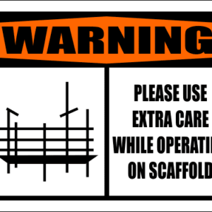 SC30 - Warning Extra Care Sign