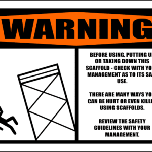 SC31 - Warning Before Using Scaffold Sign