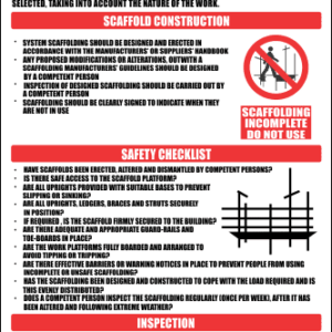 SC33 - Scaffold Safety Regulations Sign