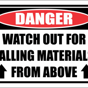 SC35 - Danger Watch Out Above Sign