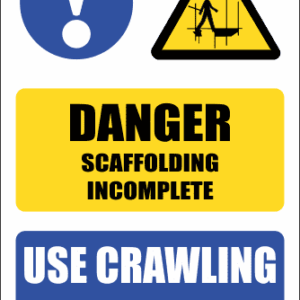 SC38 - Use Crawling Boards Sign