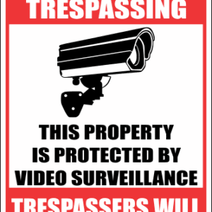 SE36 - No Trespassing Sign
