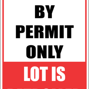 SE49 - Lot Is Patrolled Sign