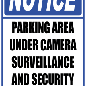 SE50 - Notice Parking Area Sign