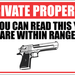SE52 - Private Property Sign