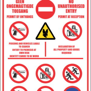 SE55 - Security Area Sign