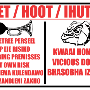 SE67 - Toet Hoot Ihutha Sign