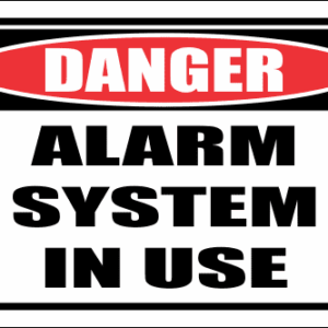 SE71 - Danger Alarm System Sign