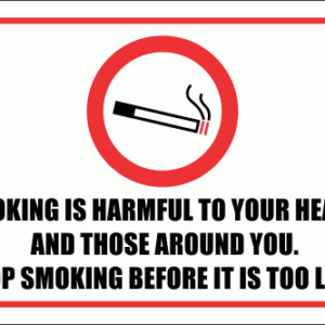 SM20 - Smoking Is Harmful Sign