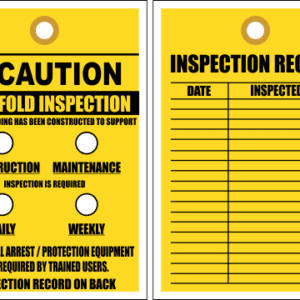 STC13 - Scaffold Inspection Tag