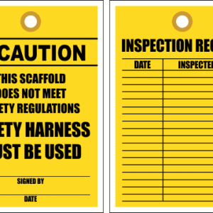 STC14 - Caution Scaffold Unsafe Tag
