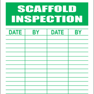 STI5 - Scaffold Inspection Tag