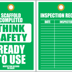 STS1 - Scaffold Completed Tag