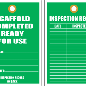 STS5 - Scaffold Completed Tag