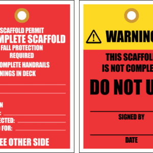 STU14 - Incomplete Scaffold Tag