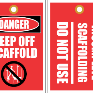 STU3 - Danger Keep Off Scaffold Tag