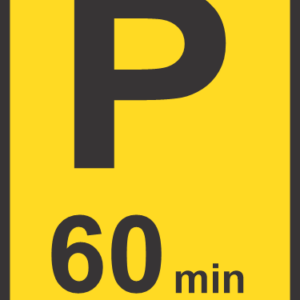 TR306-P - Temporary Limited Parking Reservation Road Sign