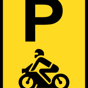 TR307-P - Temporary Motor Cycle Parking Reservation Road Sign
