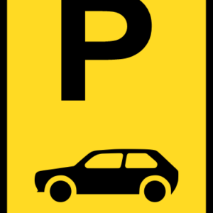 TR308-P - Temporary Motor Car Parking Reservation Road Sign