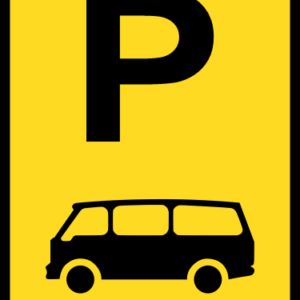 TR310-P - Temporary Mini-Bus Parking Reservation Road Sign