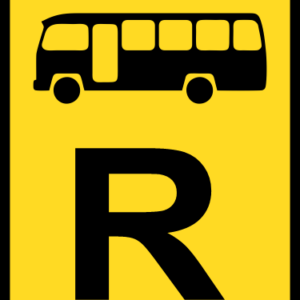 TR311 - Temporary Midi-Bus Reservation Road Sign