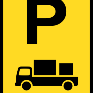 TR312-P - Temporary Delivery Vehicle Parking Reservation Road Sign