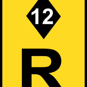 TR320 - Temporary High Occupancy Vehicle Reservation Road Sign