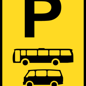 TR327-P - Temporary Bus & Mini-Bus Parking Reservation Road Sign