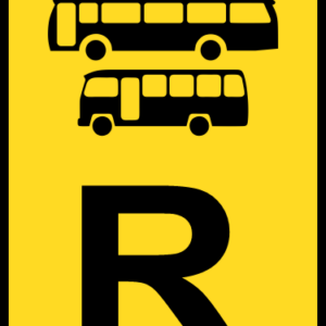 TR330 - Temporary Bus & Midi-Bus Reservation Road Sign