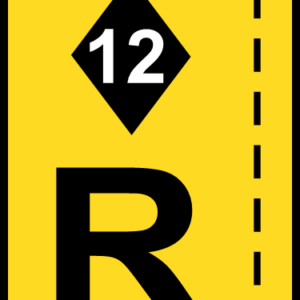 TR336 - Temporary High Occupancy Vehicle Lane Reservation Road Sign