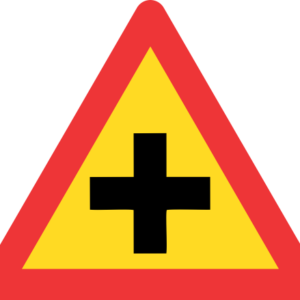 TW101 - Temporary Crossroad Road Sign