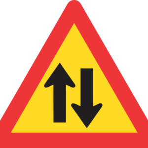 TW212 - Temporary Two-Way Traffic Road Sign