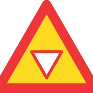 TW303 - Temporary Traffic Yield Control Ahead Road Sign