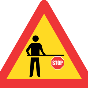 TW305 - Temporary Scholar Patrol Ahead Road Sign