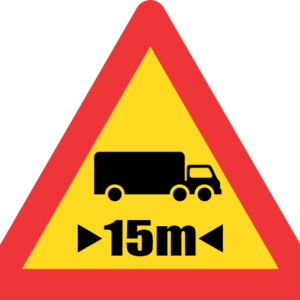 TW321 - Temporary Length Restricted Road Sign