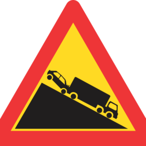 TW324 - Temporary Slow Moving Heavy Vehicle Road Sign