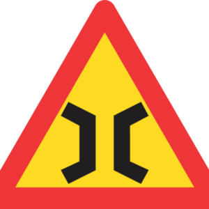 TW326 - Temporary Narrow Bridge Road Sign