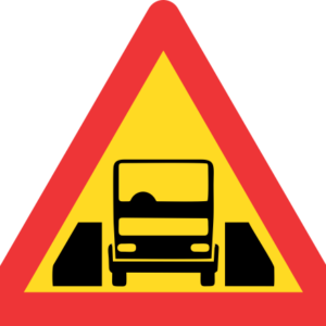 TW327 - Temporary One Vehicle Width Structure Road Sign